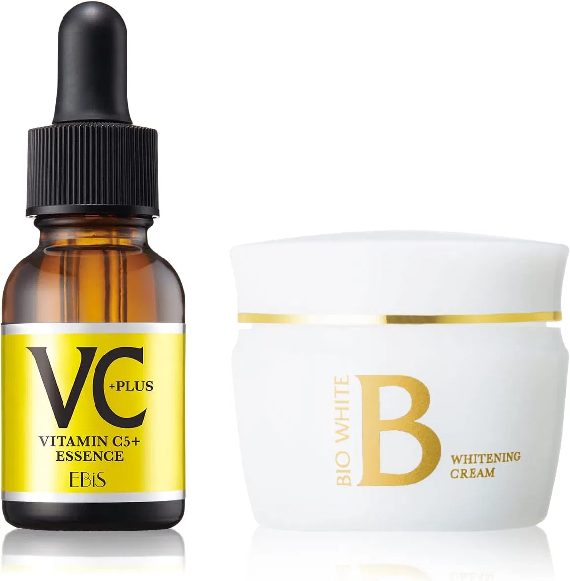 Набор для ухода за лицом EBiS: крем Bee White 40 г и сыворотка C Essence VC5+ 20 мл