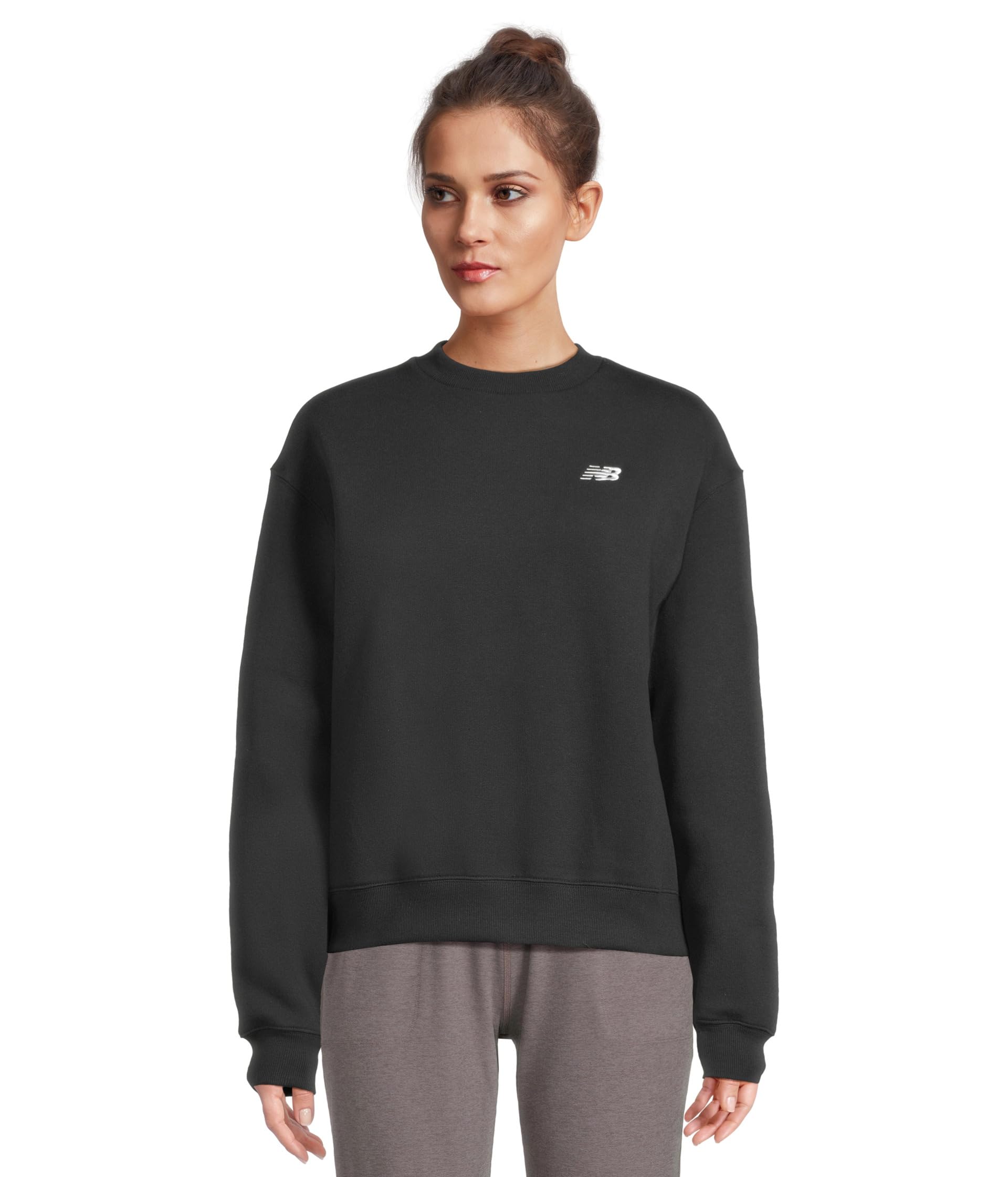 

Толстовка New Balance Sport Essentials Fleece Crew, черный
