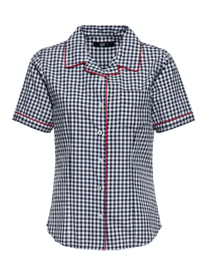 

Рубашка-блузка в стиле ретро от Queen Kerosin, черная