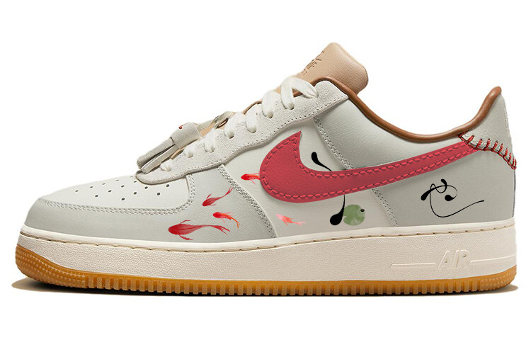 

Кроссовки Nike Air Force 1 Skateboarding Shoes Men Low-top Brown/White, коричневый