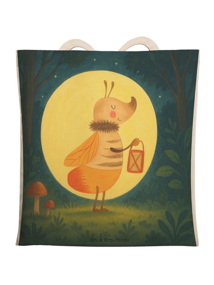 

Mr. & Mrs. Panda Сумка с изображением светлячков, без надписи, белого цвета