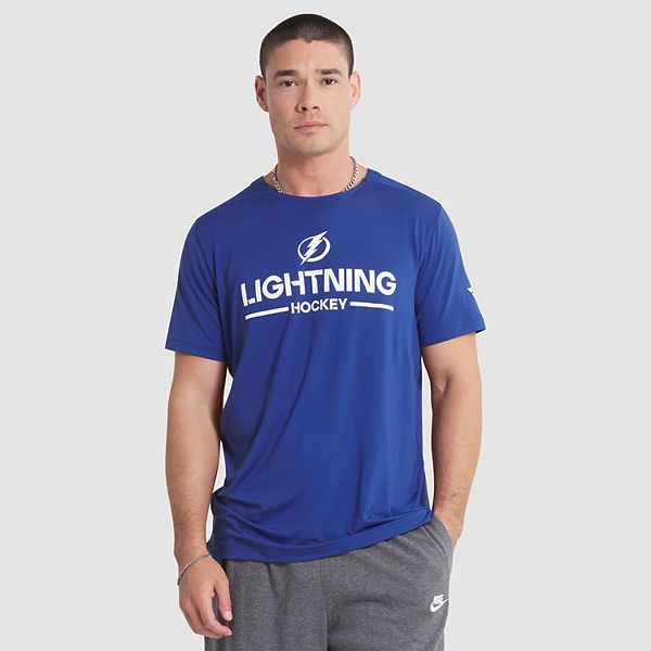 

Мужская синяя футболка tampa bay lightning authentic pro rink tech Fanatics