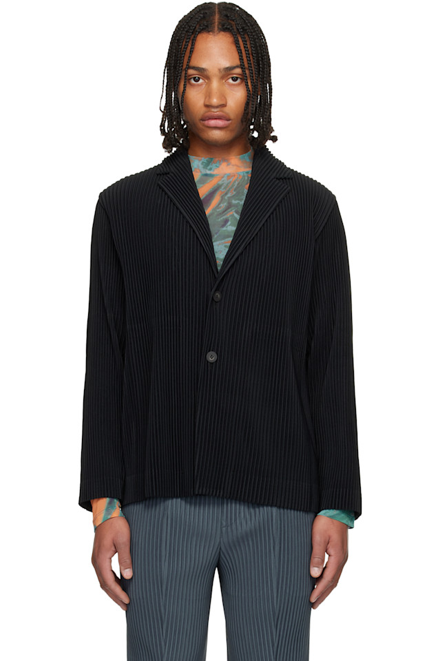 

Базовый пиджак Homme Plissé Issey Miyake, черный