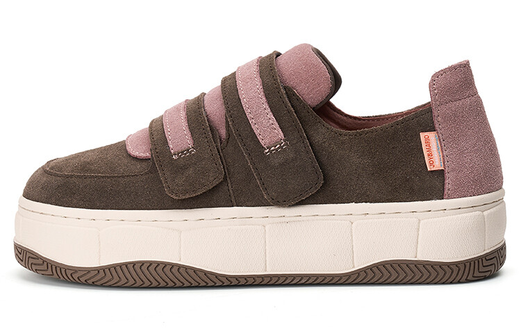 

Кеды Joy&Mario Skateboard Shoes Women's Low-Top, коричневый