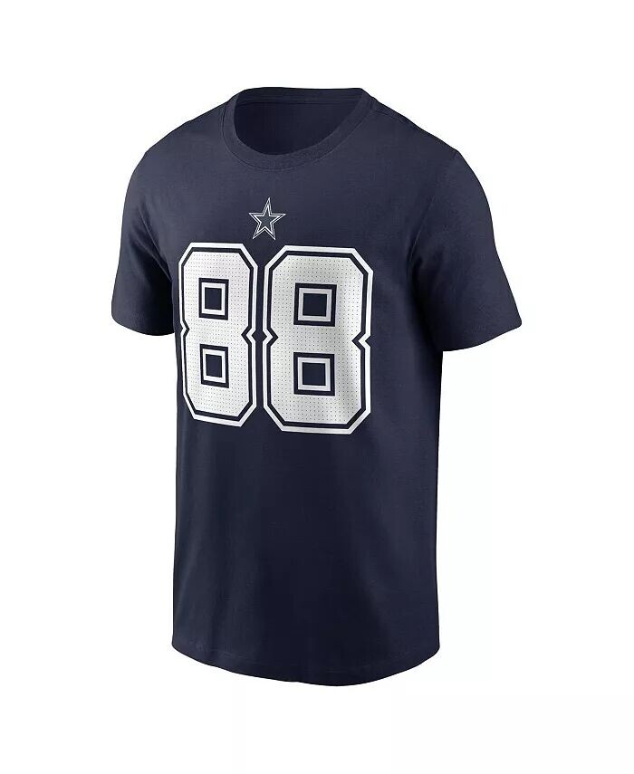 Мужская футболка CeeDee Lamb Navy Dallas Cowboys с именем и номером игрока Nike — фото 3