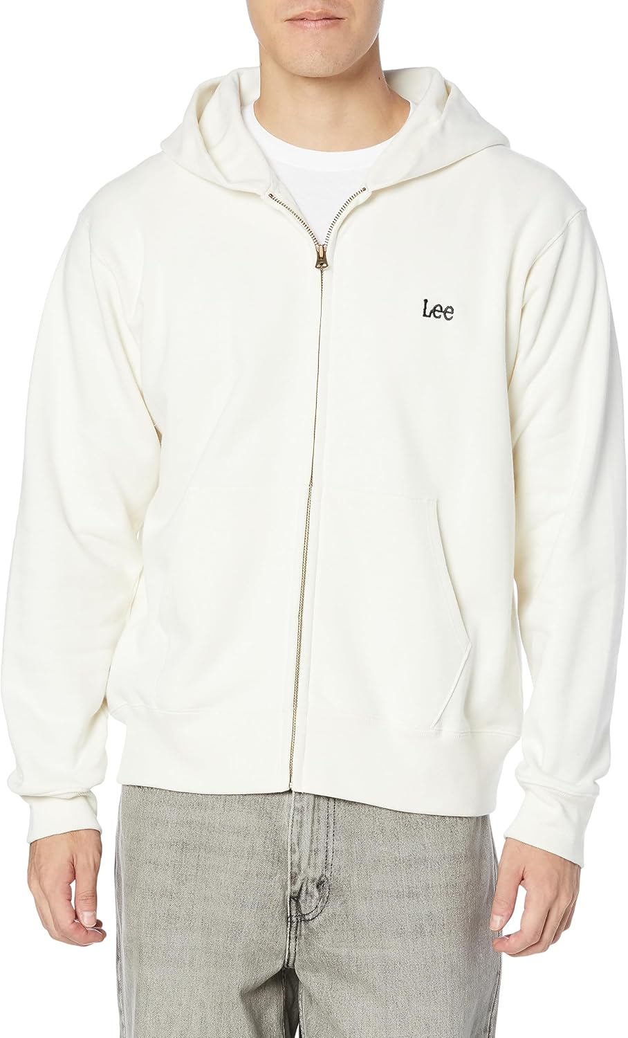 

Толстовка с капюшоном Lee Top с принтом на спине и логотипом, светло-бежевый