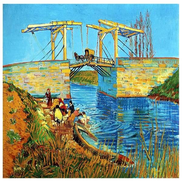 

Фреска LegendArte Die Brücke bei Langlois, многоцветный