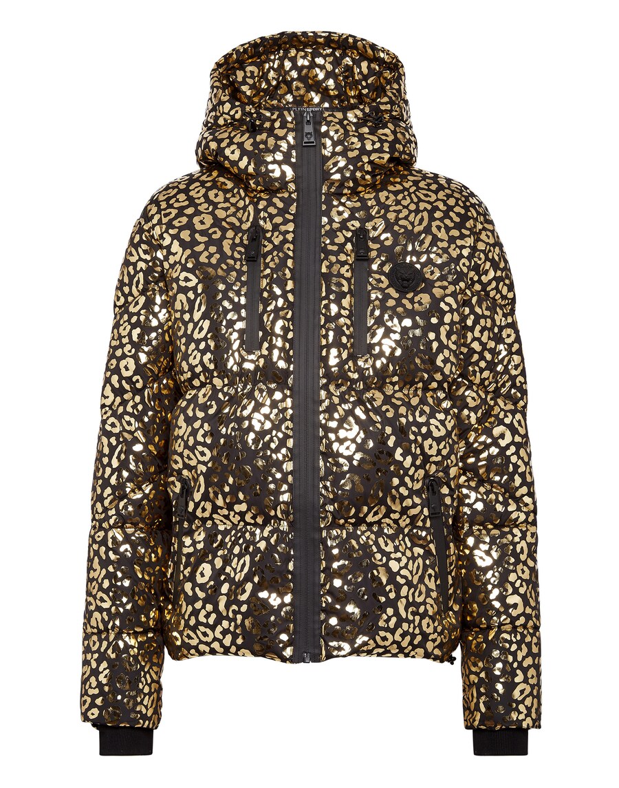 

Куртка межсезонная Plein Sport Leopard, золотой