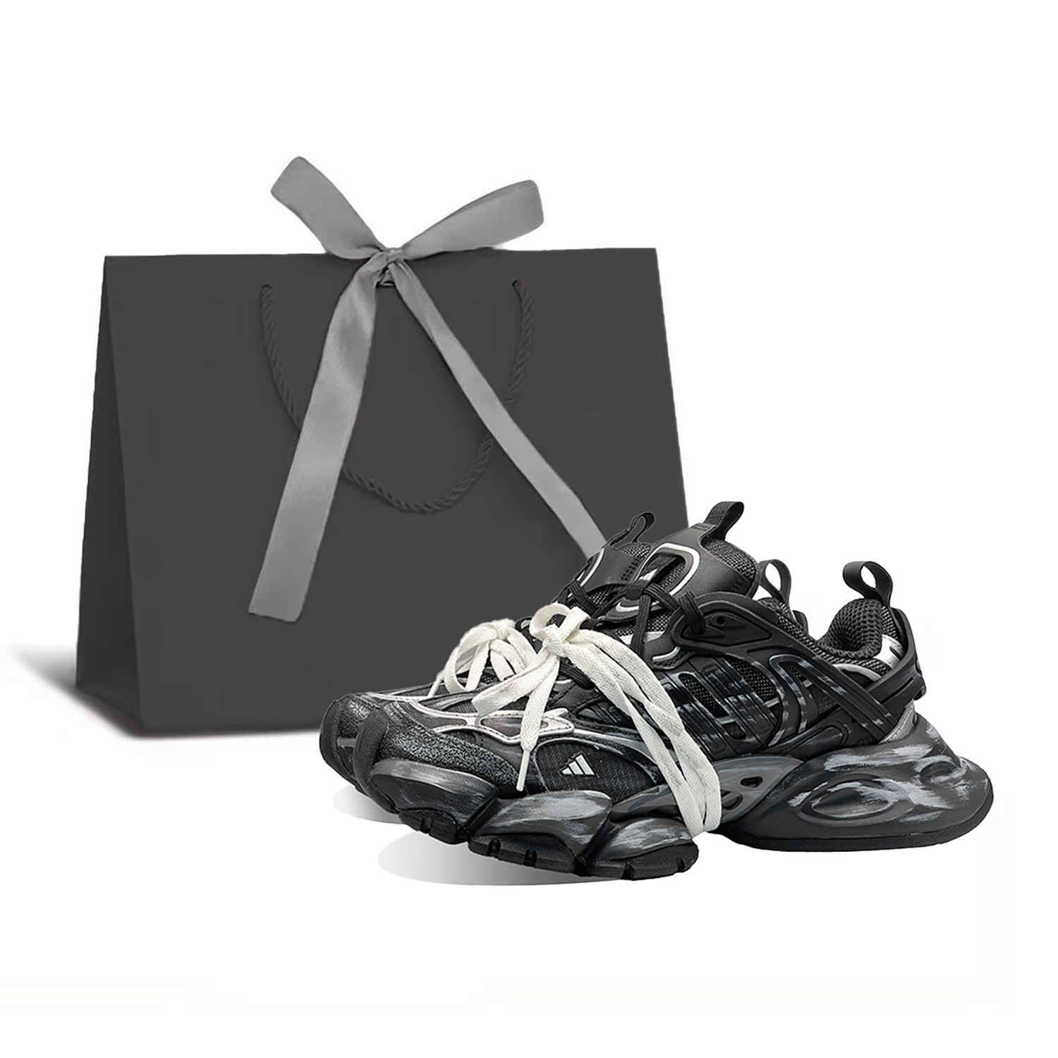 

Adidas Xlg runner deluxe дышащие, быстросохнущие, термо беговые кроссовки unisex black