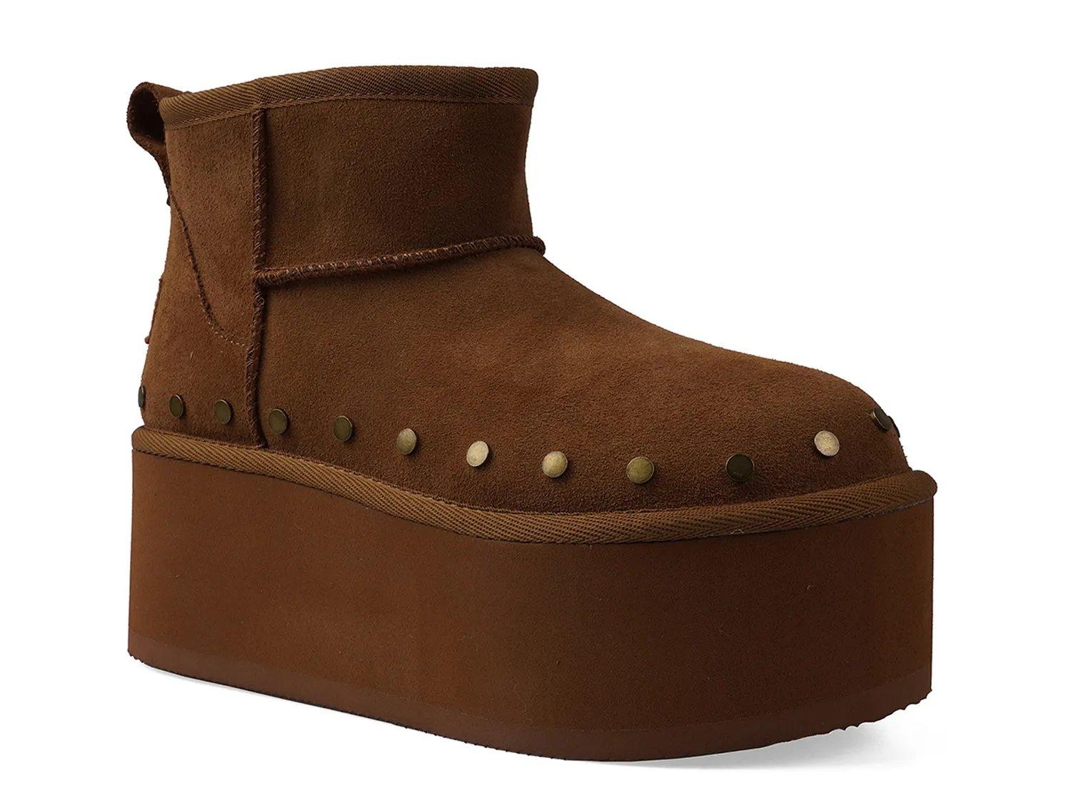 Ботинки Candie's Shye Platform Bootie, Tan Suede
