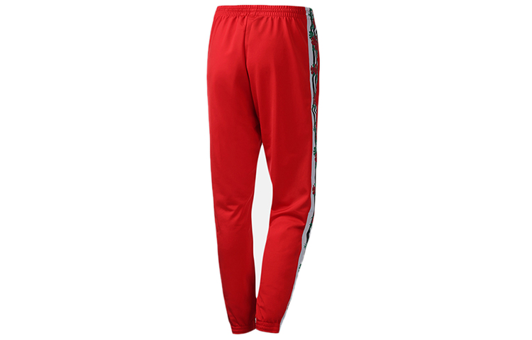 Вязаные спортивные штаны женские светло-алые Adidas Originals — фото 3