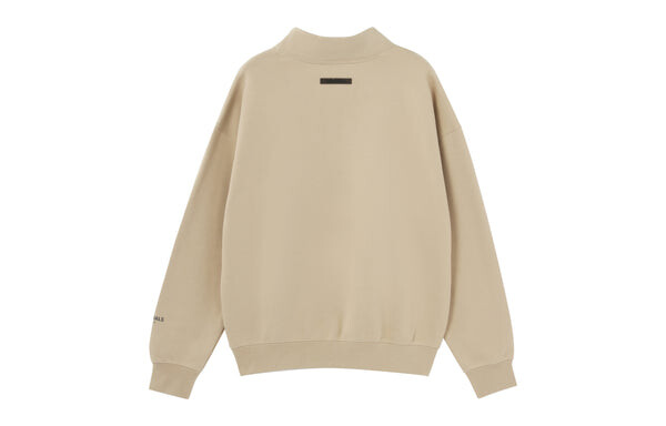 Толстовка Fear of God Essentials FW21 Mock Neck Sweatshirt Beige, бежевый — фото 2