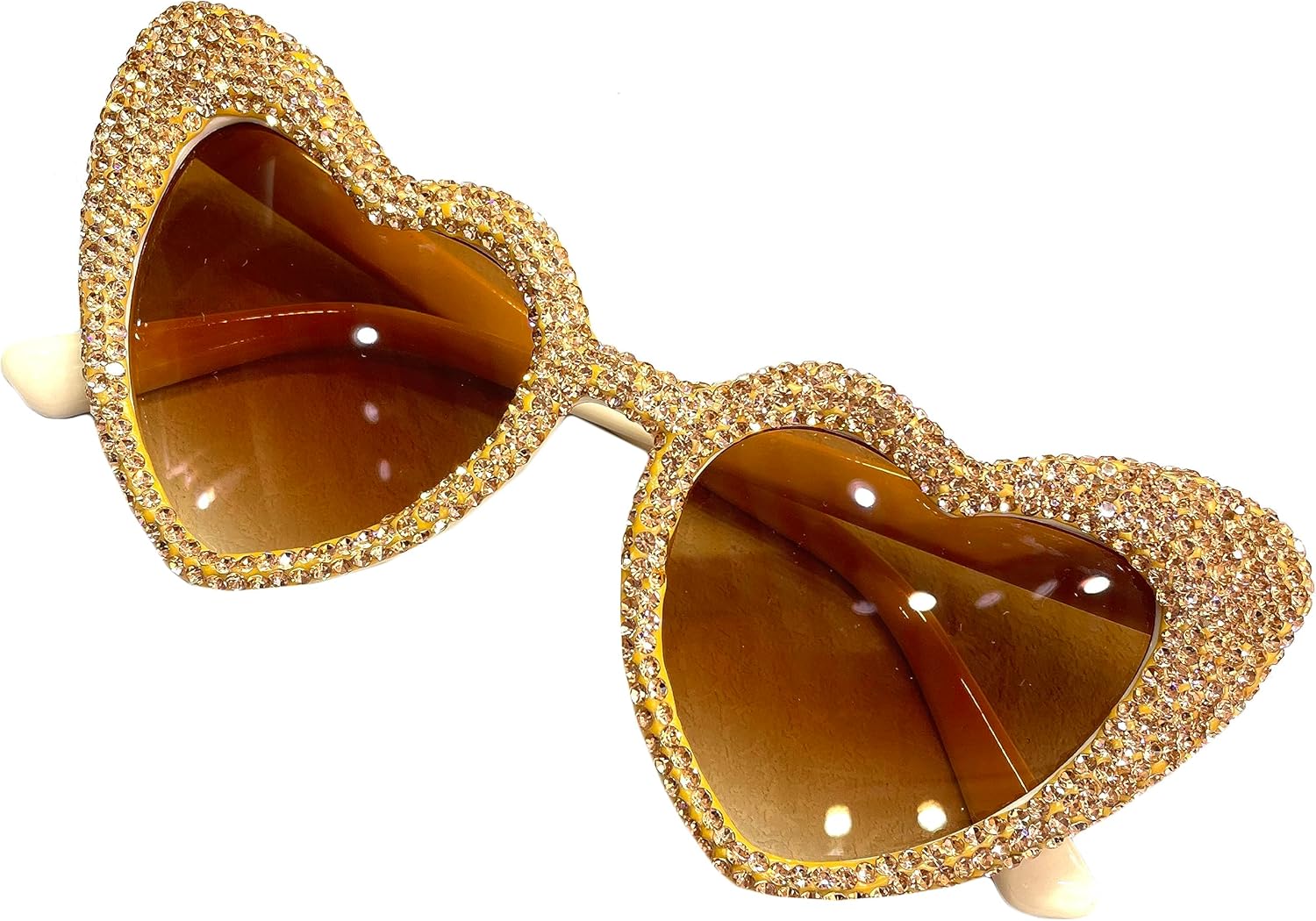 

Солнцезащитные очки Willochra Heart Crystal для женщин, роскошные солнцезащитные очки со стразами, «кошачий глаз», блестящие, для вечеринок и фестивалей, розовые, Brown