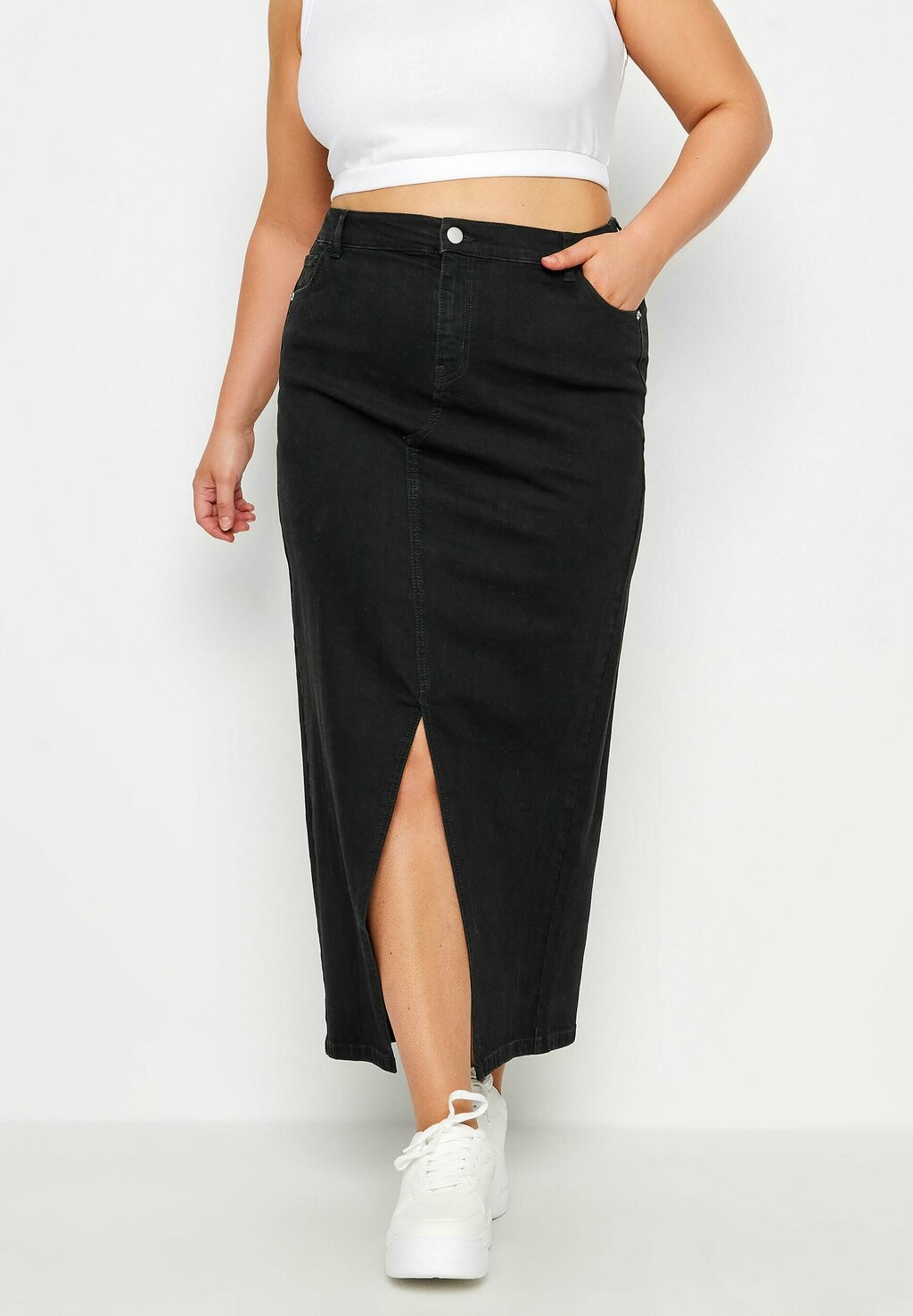 

Юбка макси Yours Clothing, антрацит