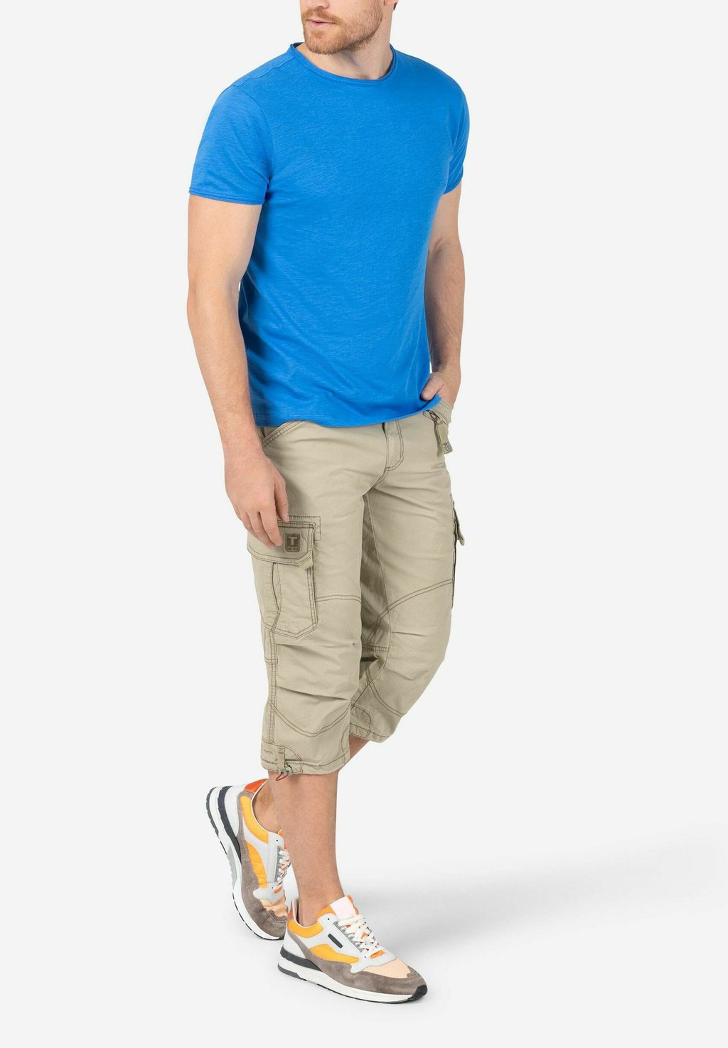 

Шорты MIT GÜRTEL UND MEHRFACHTASCHE TIMEZONE, бежевый