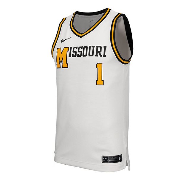 Мужская белая баскетбольная майка retro replica missouri tigers Nike — фото 3