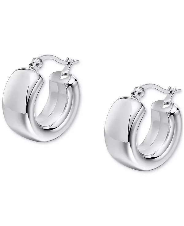 

Очень маленькие серьги-кольца из нержавеющей стали, 0,47 дюйма Ben Oni, silver