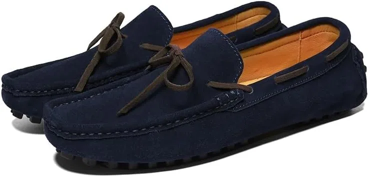 Лоферы кожаные Loafers for Men Blue PUGHGAETZF — фото 3