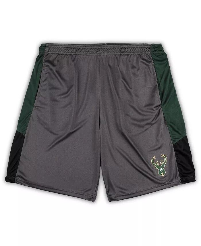 

Мужские серые шорты Milwaukee Bucks Big and Tall Fanatics