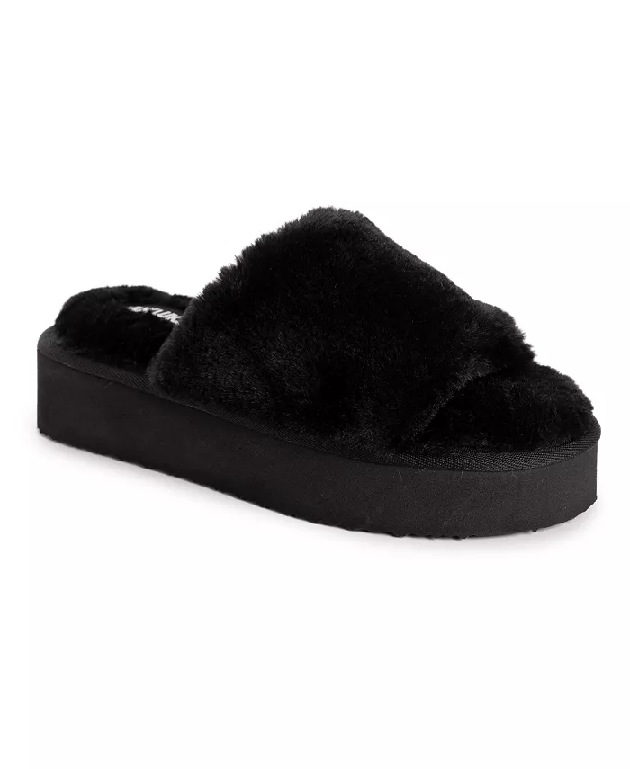 Женские слайдеры на платформе MUK LUKS, черный