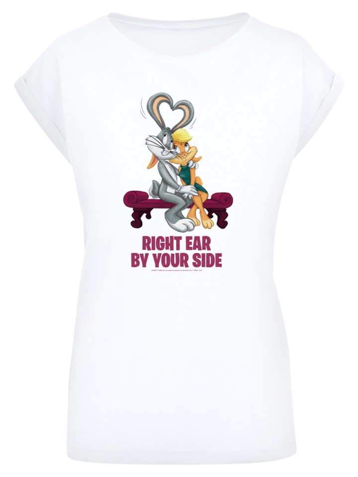 

Футболка F4NT4STIC Looney Tunes Bugs And Lola Valentines Cuddle, белый