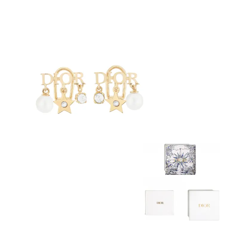 

DIOR Серьги-клипсы из стерлингового серебра 925 пробы Unisex