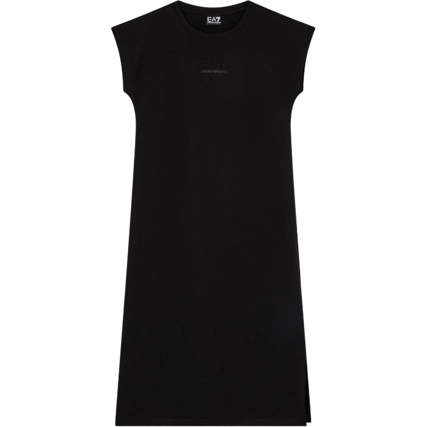 Платье с коротким рукавом Emporio Armani EA7 черное