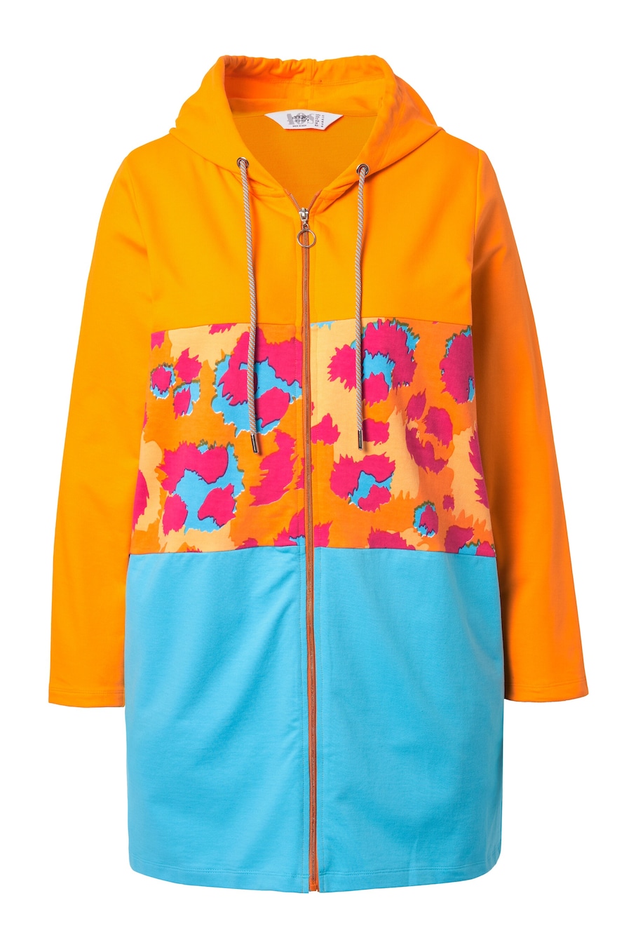 

Толстовка с капюшоном на молнии Angel of Style, бирюзовый