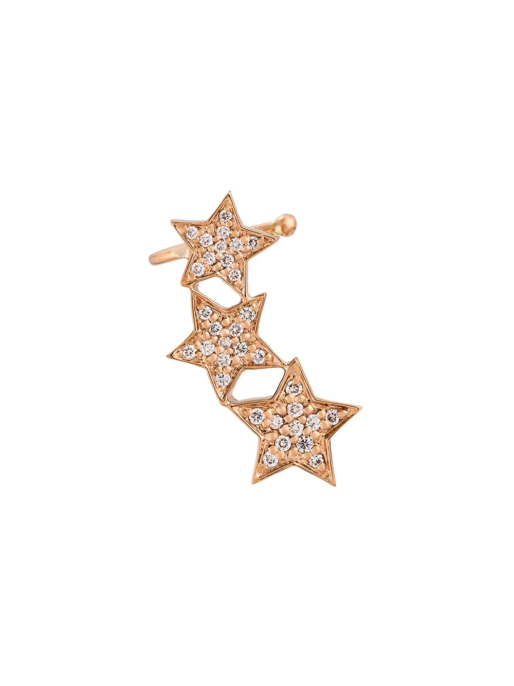 

Серьга-кафф Stasia из розового золота с бриллиантами ALINKA, металлик