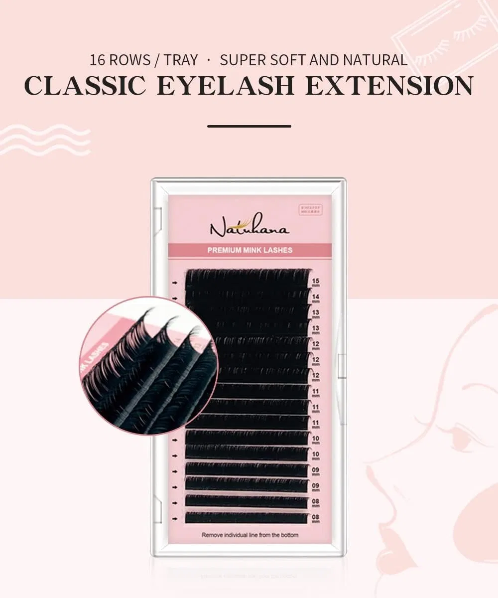 Ресницы для наращивания Heaven`s Seven Natuhana Mink Eyelash Extensions, C Curl 0.05 мм, 8-15 мм — фото 3