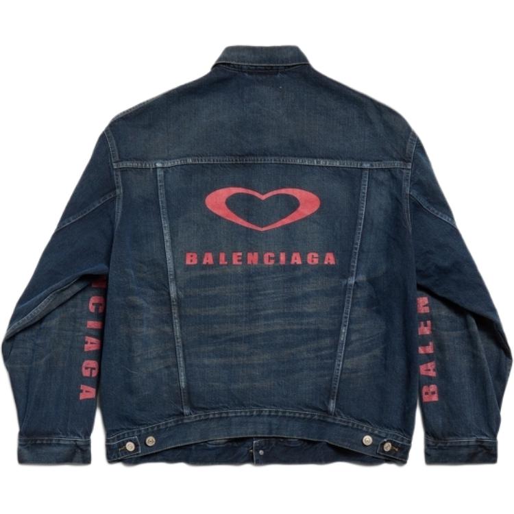 Balenciaga Джинсовая куртка свободного кроя унисекс, Blue — фото 2