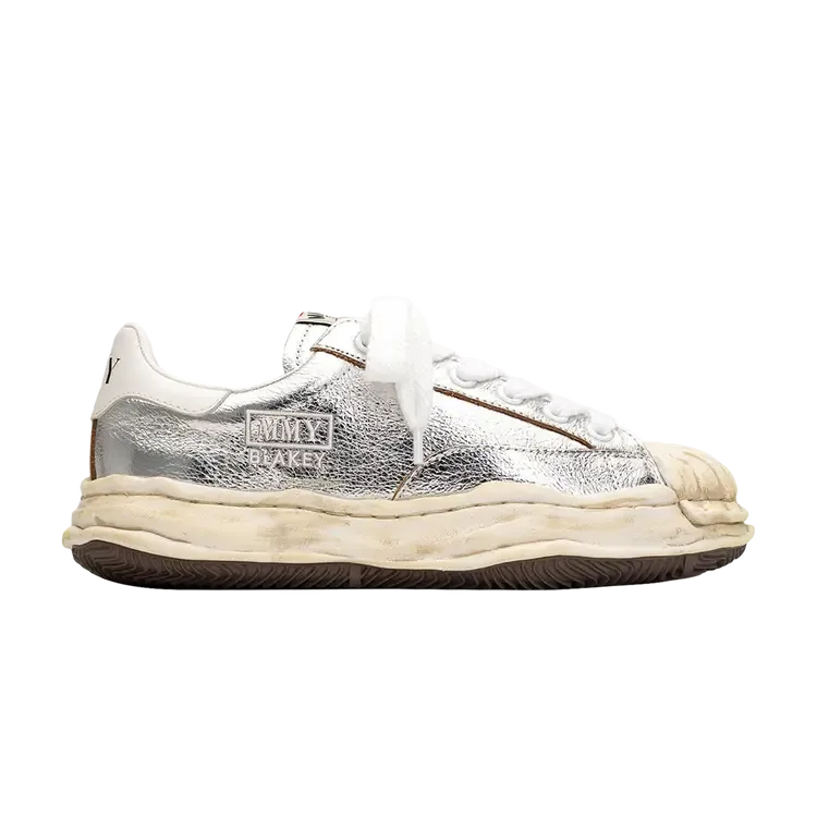 Maison Mihara Yasuhiro Blakey OG Sole Wrinkled Leather Low 'Silver