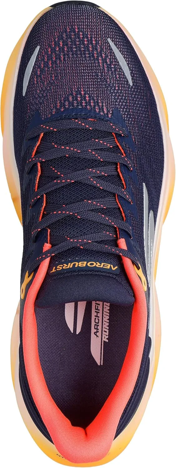 Мужские кроссовки для бега Skechers Aero Burst, темно-синий/оранжевый — фото 2