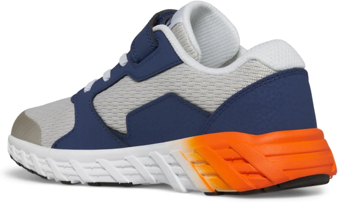 Saucony Unisex-Child Wind Alternative Closure 2.0, серый/темно-синий/оранжевый — фото 3