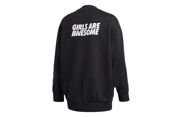 Толстовка adidas originals x GIRLS ARE AWESOME Crossover Logo Long Sleeves Black, черный — фото 2
