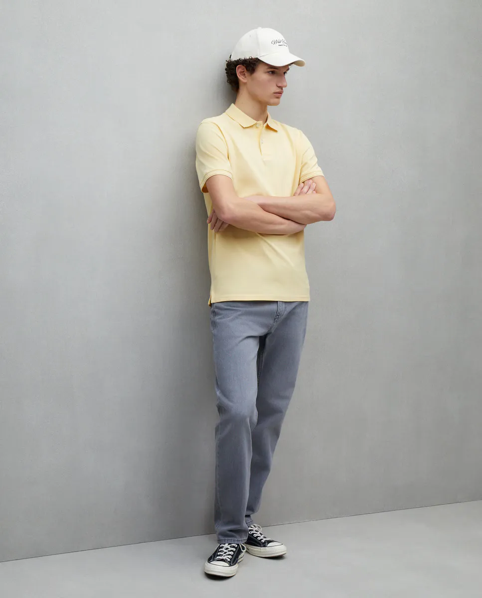 

Мужская рубашка поло с коротким рукавом Easy Wear, горчичный