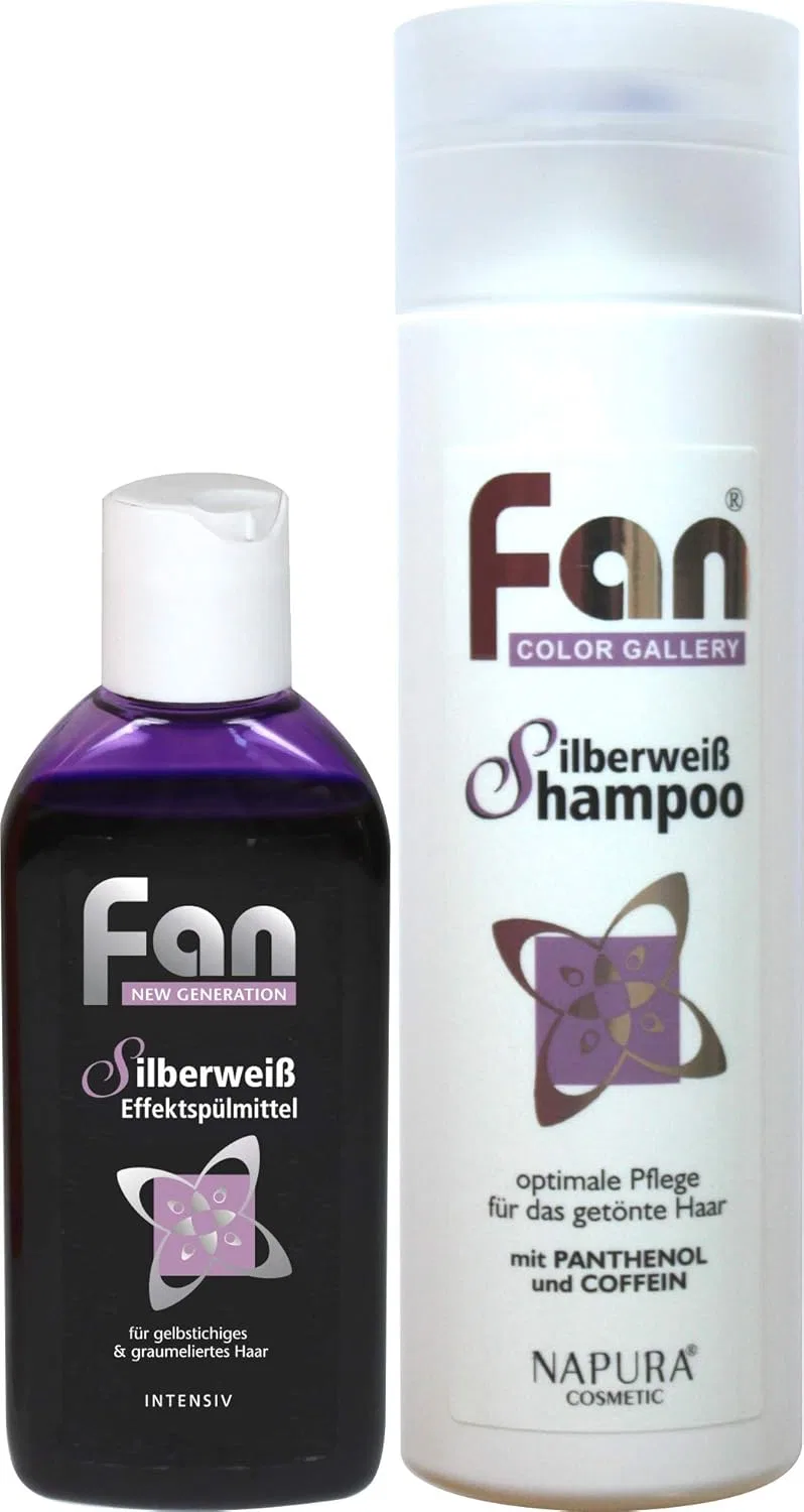 Набор FAN Silver White: ополаскиватель 100 мл и шампунь 200 мл Fan - Napura Kosmetik Deutschland