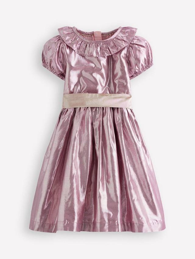 

Детское платье с короткими рукавами Fit and Flare Mini Boden, Pink