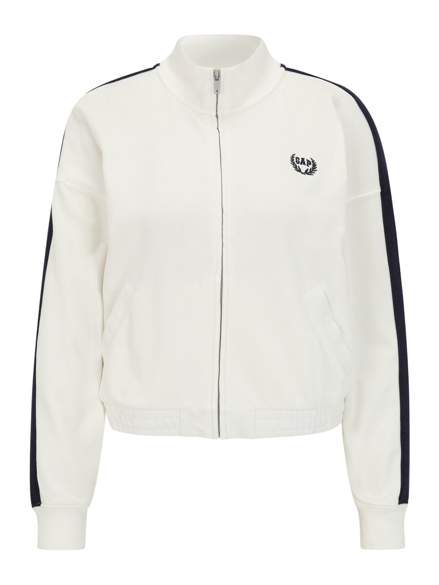 

Толстовка с капюшоном на молнии Gap Petite, белый