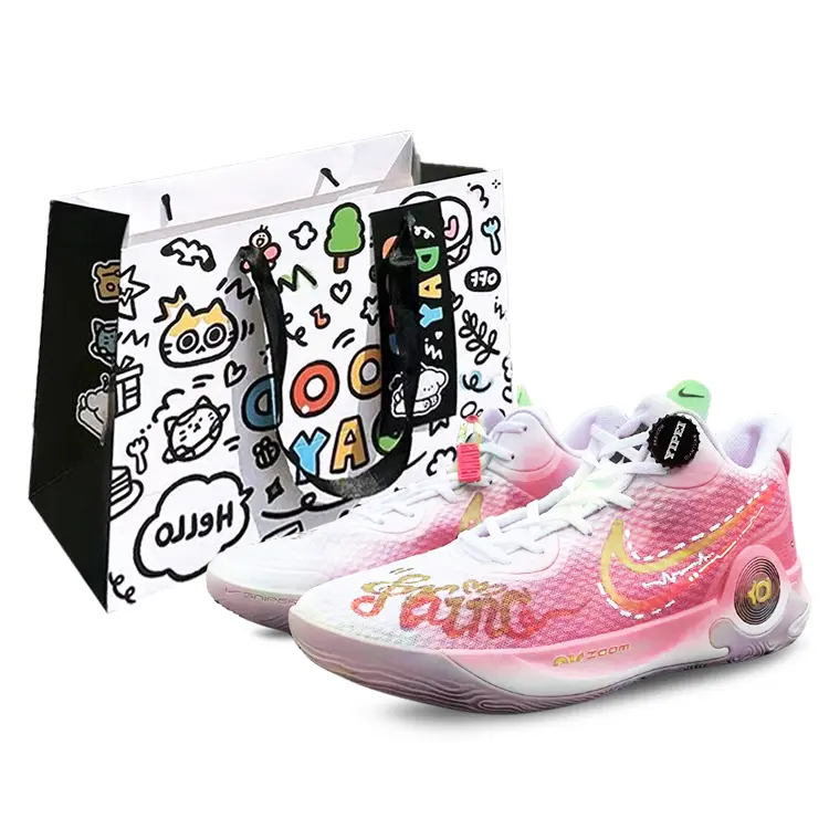 

Кроссовки Nike KD Trey 5 IX Vintage Basketball Shoes Unisex Mid-top Pink/white, розовый