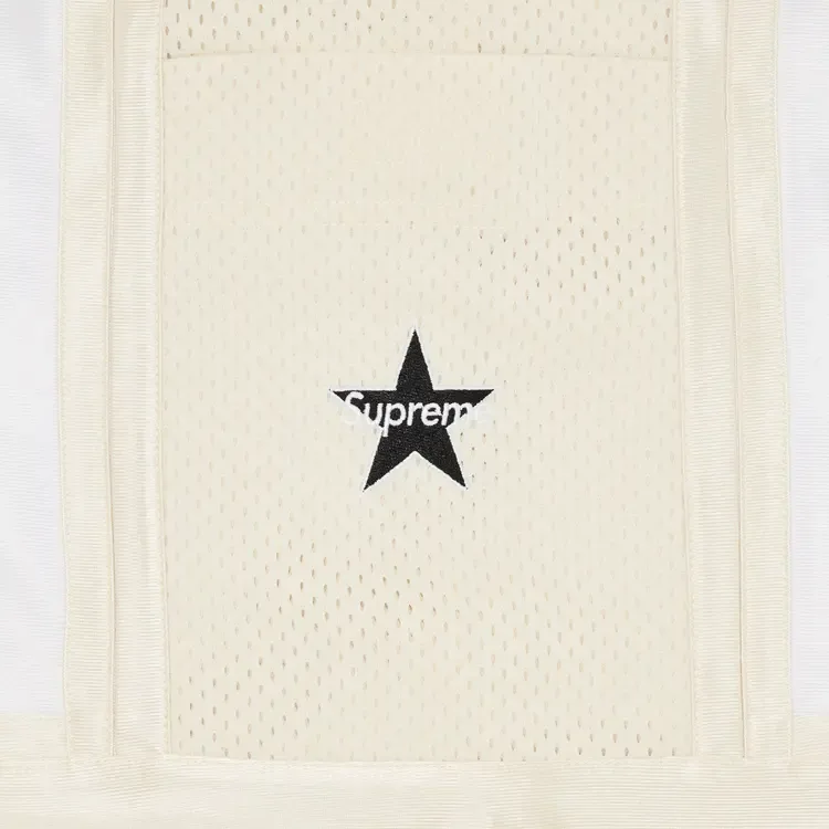 Баскетбольные шорты Supreme с боковым карманом, белые — фото 3