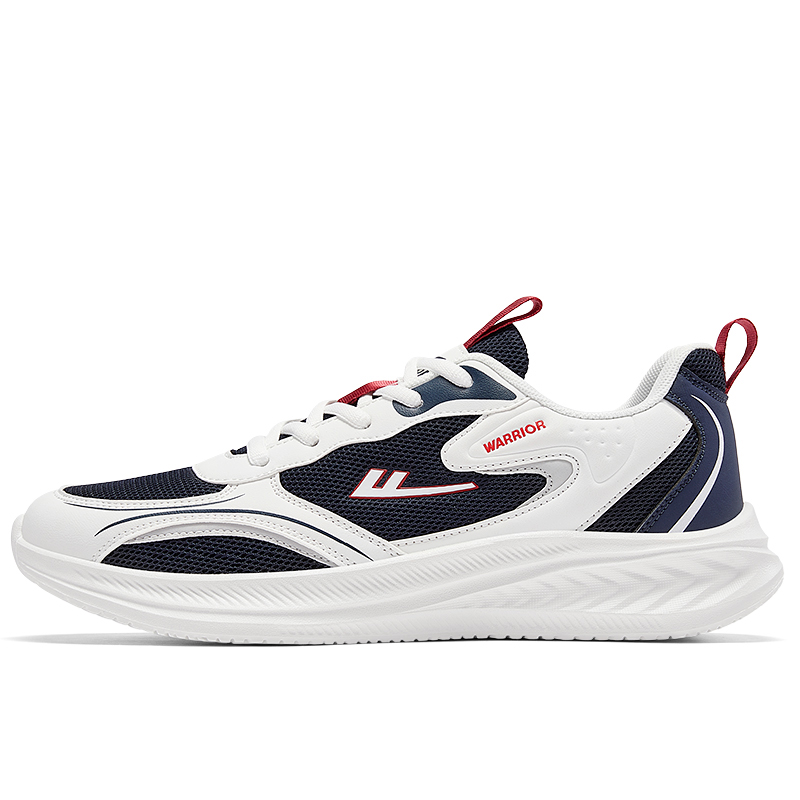 

Кроссовки Breathable Lightweight, Slip Resistant, Abrasion Resistant, Mesh Comfortable, Versatile, Casual Shoes, Men's WARRIOR, White Blue Red