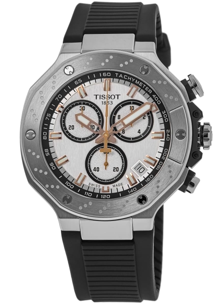 

Tissot T-Race Chronograph Белый циферблат Силиконовый ремешок Мужские часы T141.417.17.011.00