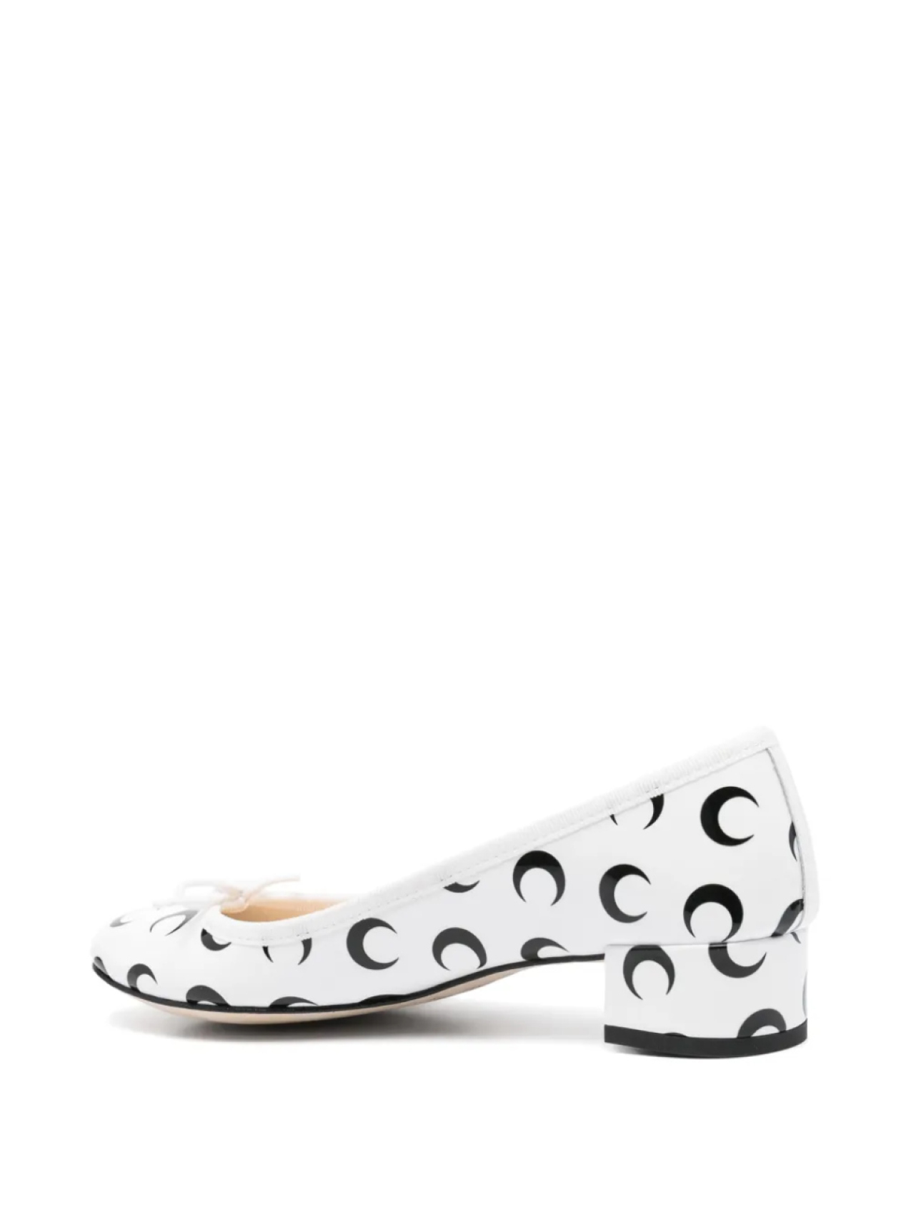 Туфли Marine Serre x Repetto Camille 35 мм, белый — фото 3