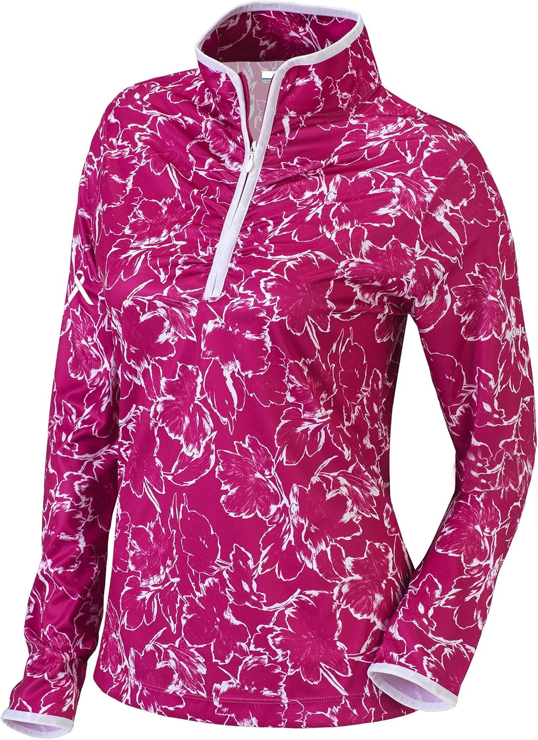 

Columbia Golf женская толстовка с лентой поддержки борьбы с раком груди Twilight Pullover, Haute Pink