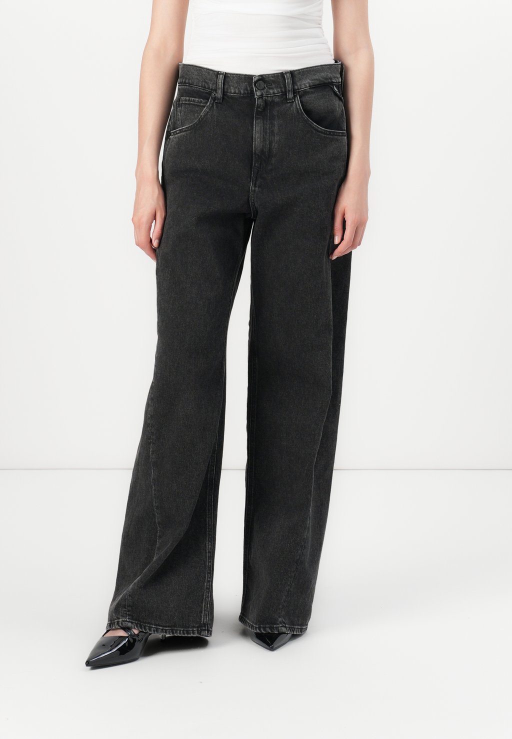

Джинсы свободного кроя NARJA PANTS Replay, темно-серый