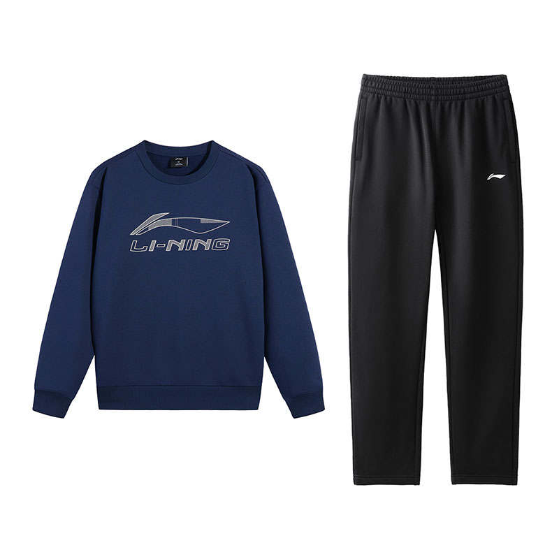 

Комплект из двух предметов: толстовка Li Ning (унисекс)., темный синий top+черный pants