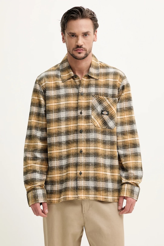 

Хлопковая рубашка Dickies, желтый
