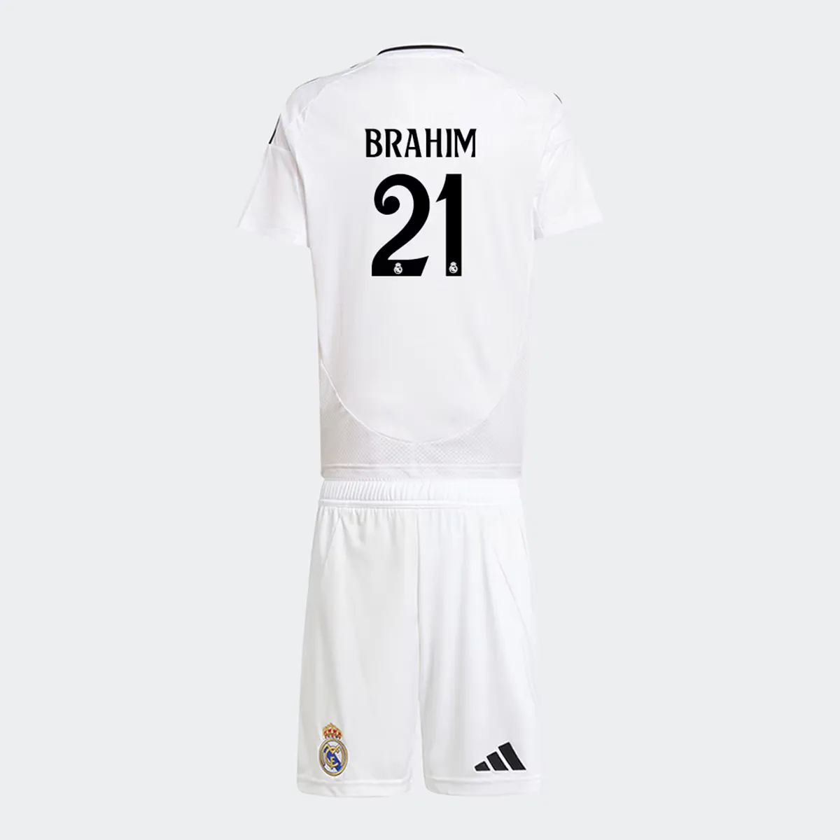 

Детский комплект первой формы Real Madrid CF 2024-2025 Brahim 21 Adidas, белый