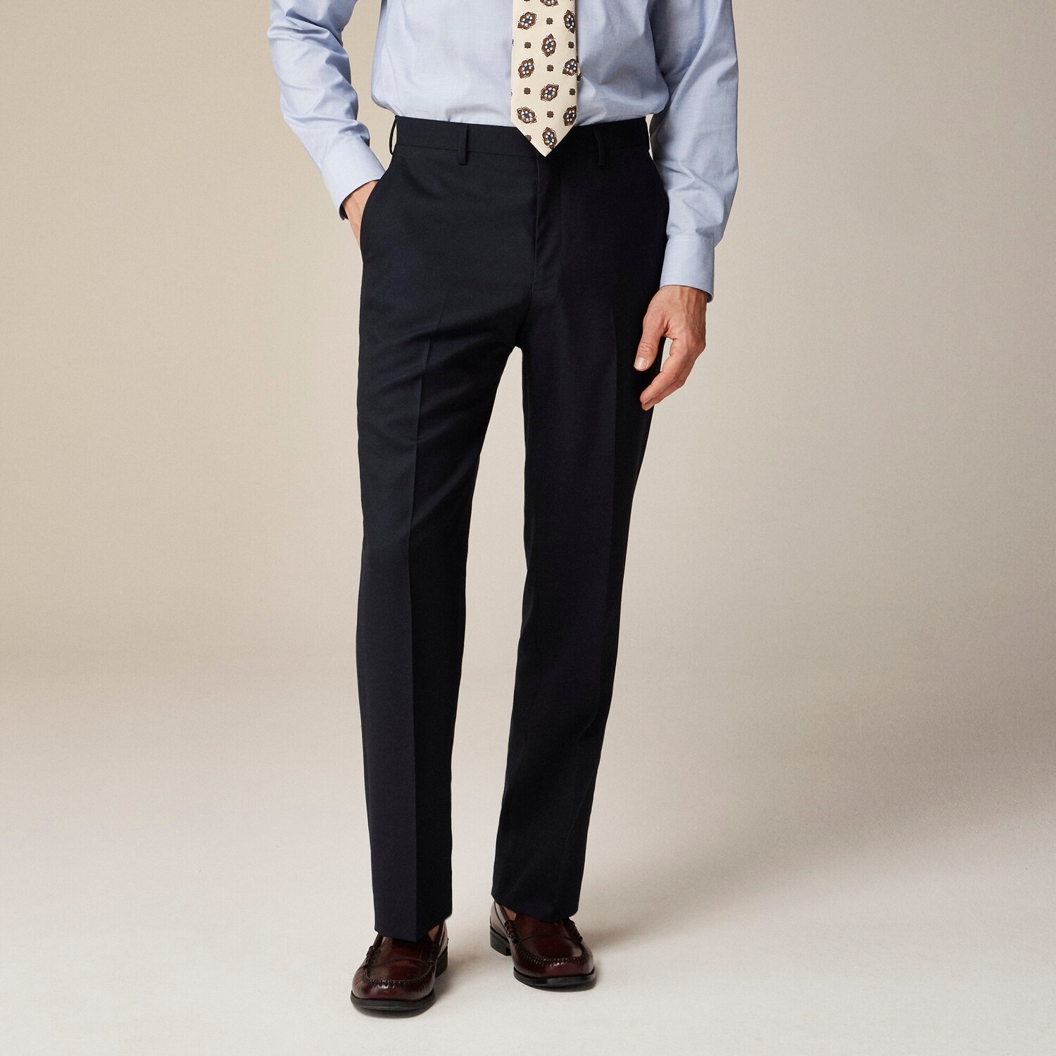 

Свободные брюки Kenmare из итальянской шерсти J.Crew, синий